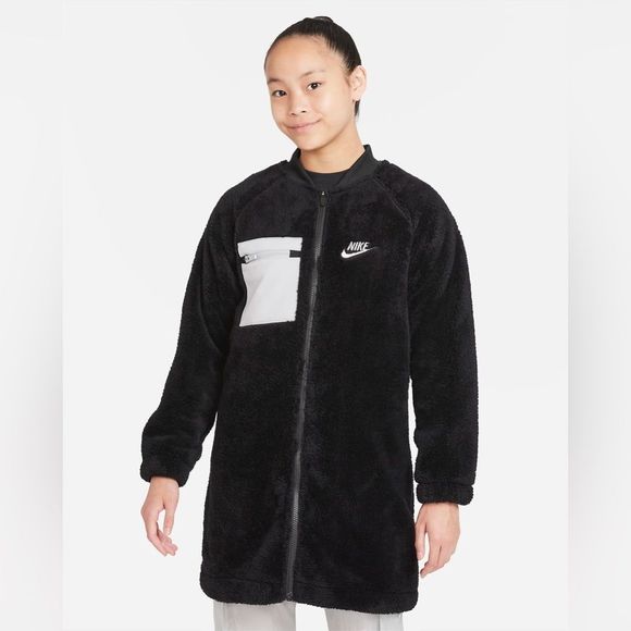 Nike Sportswear Big Kid’s Winterized Fleece Jacket - Picture 3 of 10